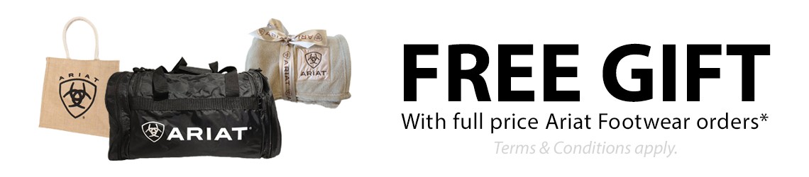 Free Gift with all full price Ariat Footwear orders